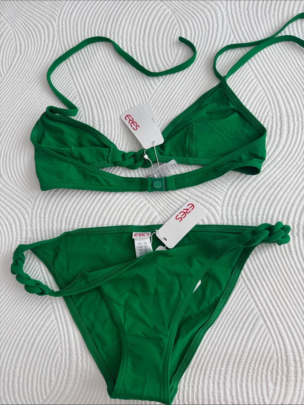 ERES 
Emerald Green Bikini Set - Triangle Top & Classic Bottom.